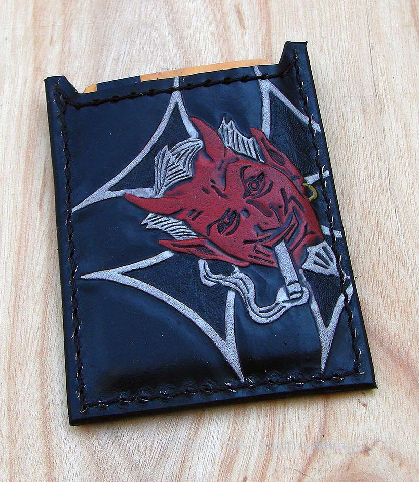 Red devil card holder by Another Way of LifeAnother Way of Life