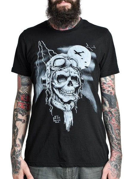 Men's Black T-Shirt Dead Pilot - Another Way of Life
