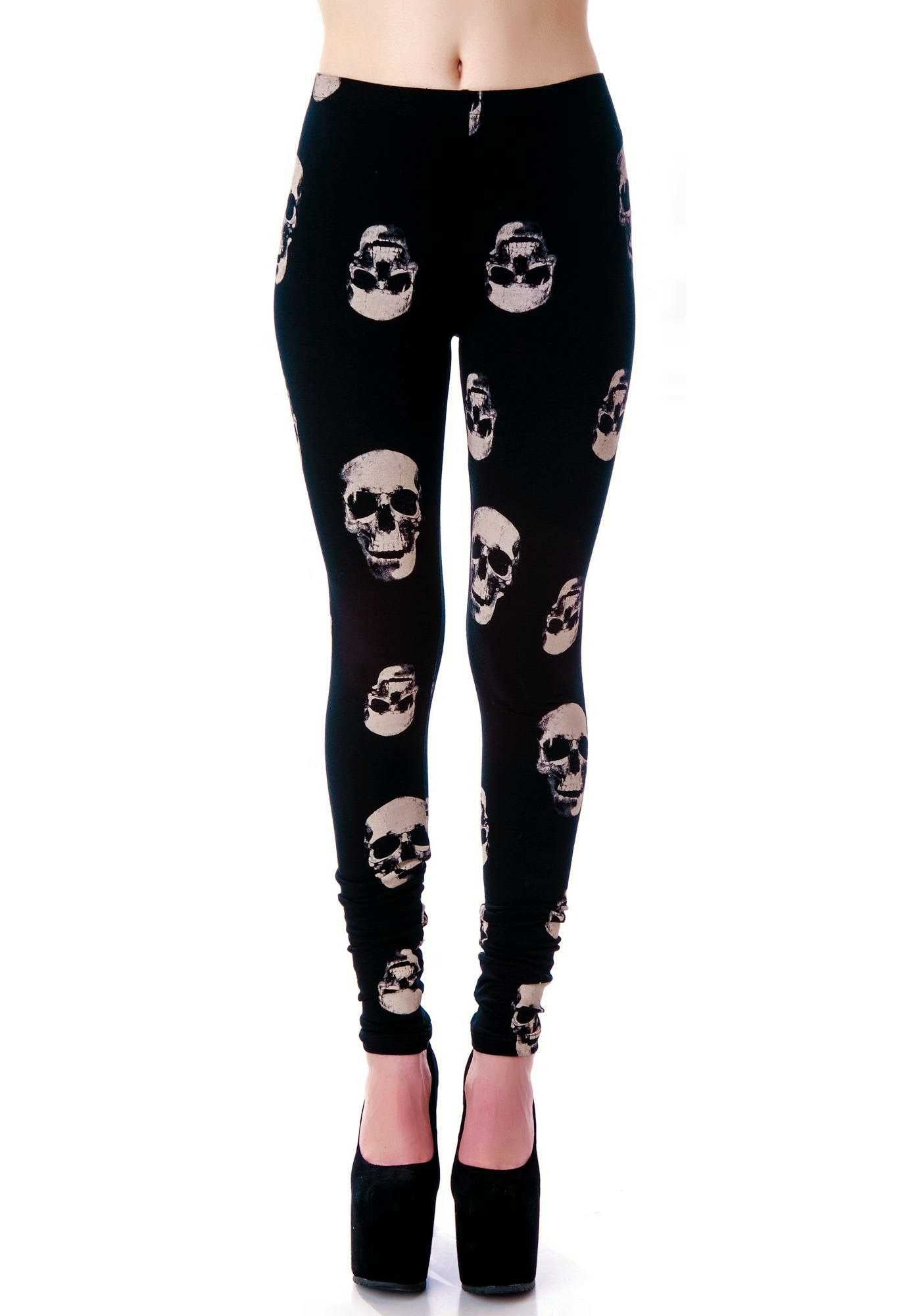 Leggings Skulls By Lip Service Clothing – Another Way of Life