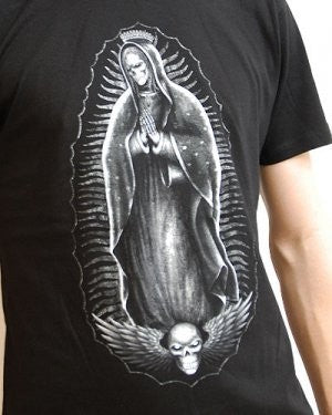 Virgin Mary Black T-Shirt Another Way of Life