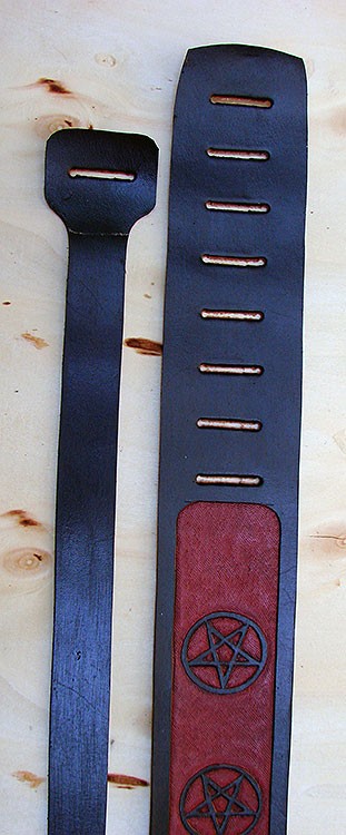 Guitar and bass strap with pentagrams - Another Way of Life