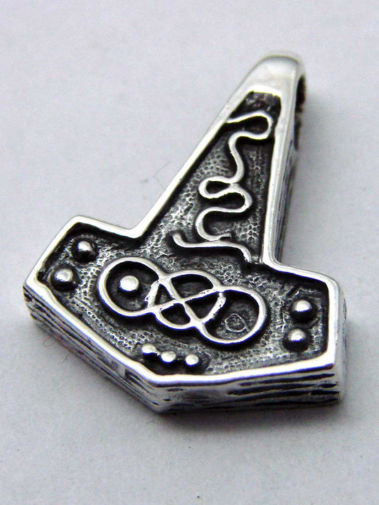 Gothic Thor hammer Pendant in Sterling silver - Another Way of Life