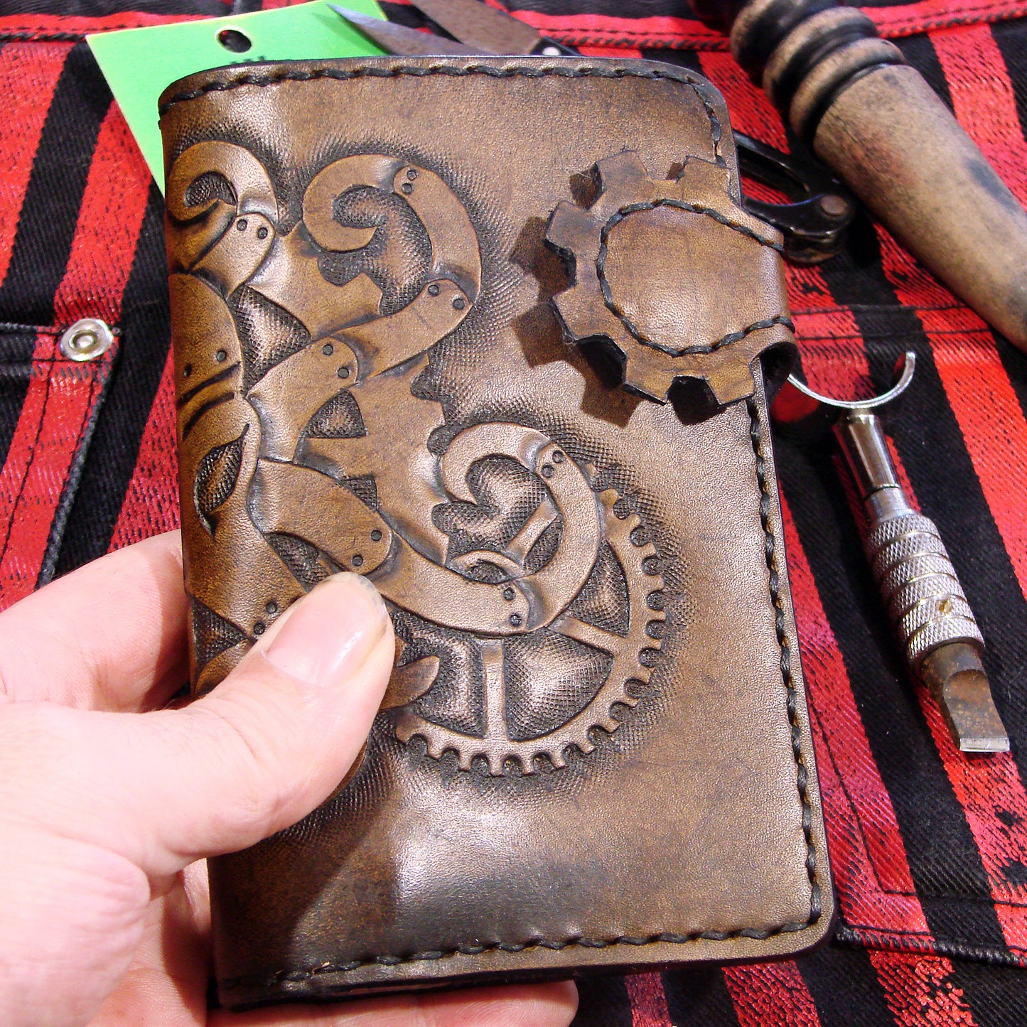 Steampunk octopus wallet