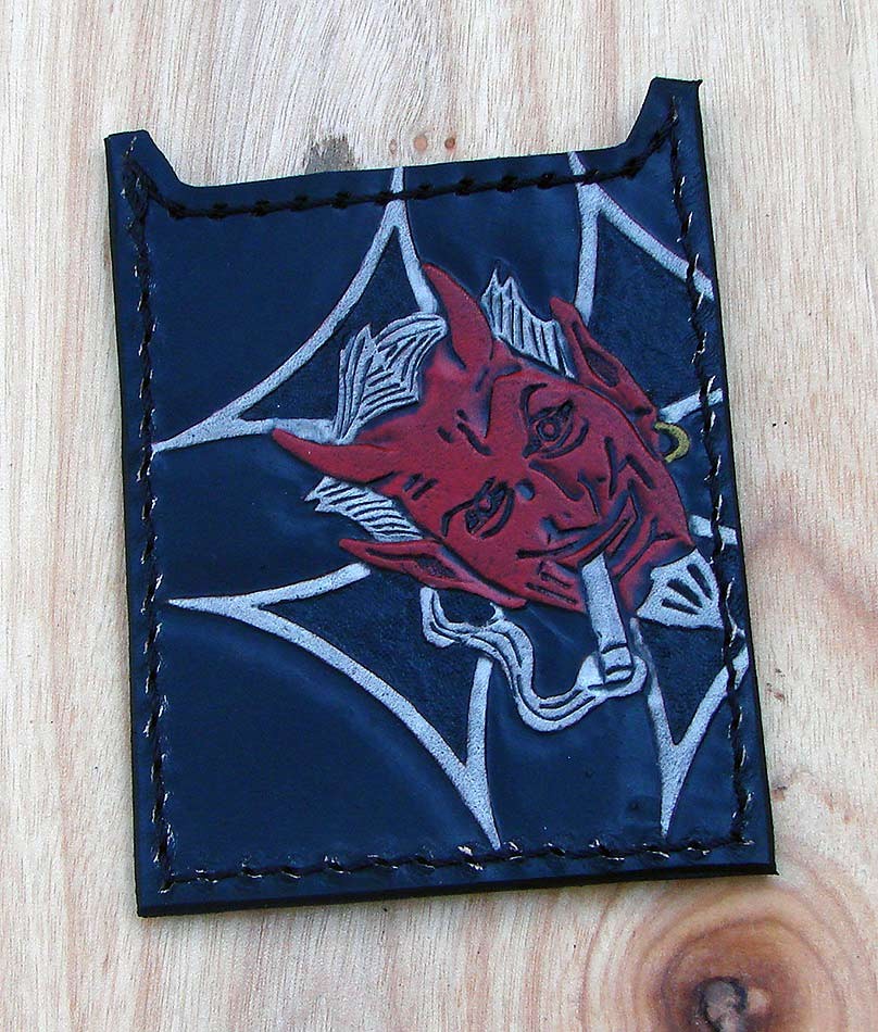 Red devil card holder by Another Way of LifeAnother Way of Life