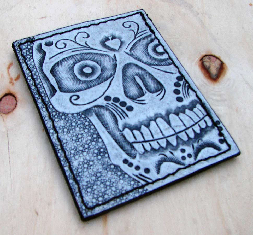 white skull card holder by Another Way of LifeAnother Way of Life