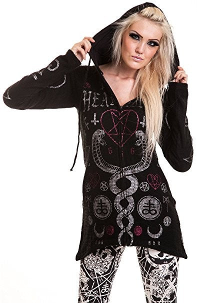 Women's Jacket kaamos hood Black by HeartlessAnother Way of Life