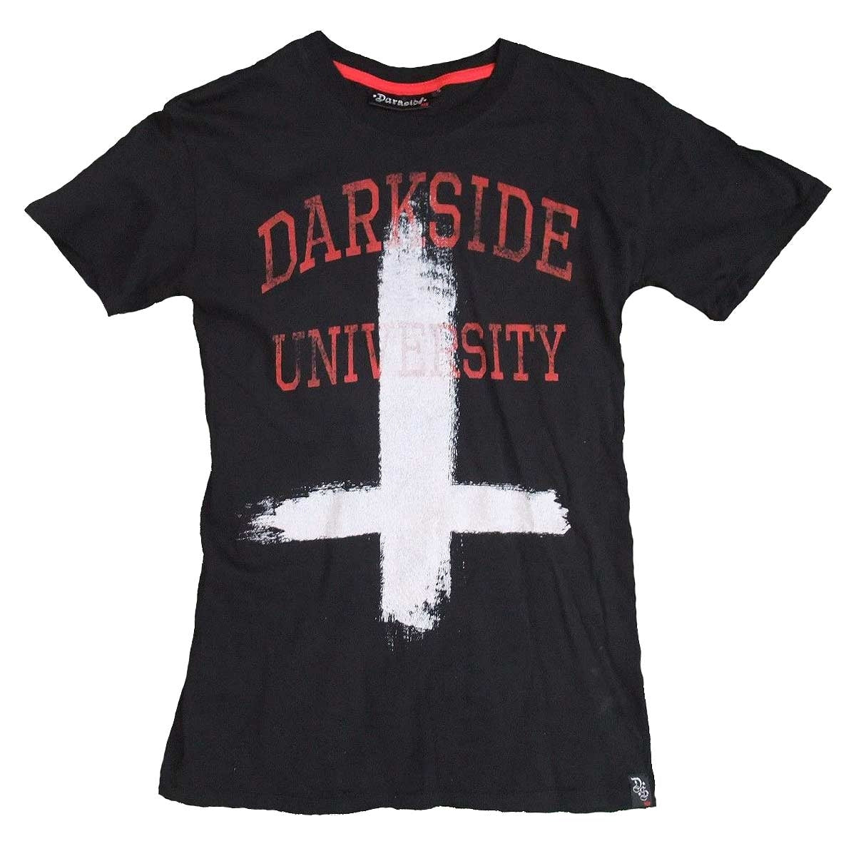 Men's black t-shirt with inverted cross