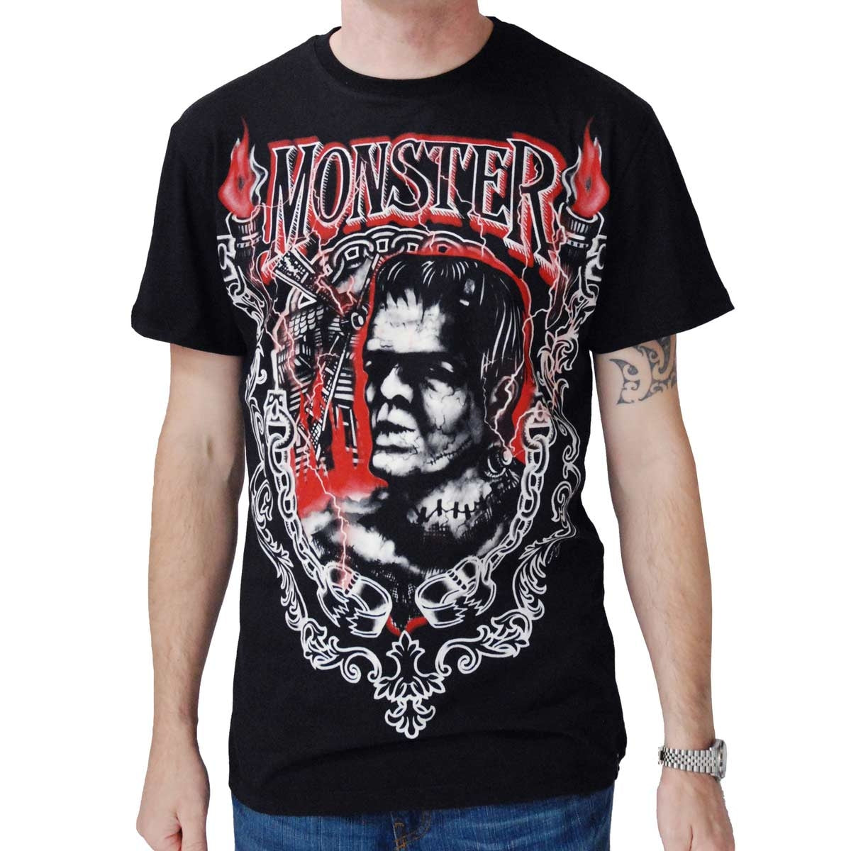 Darkside Monster Frank Black Men's T-Shirt