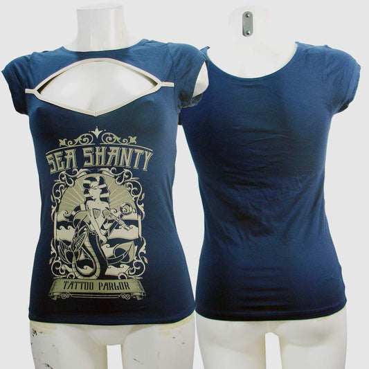 Women's Blue T-Shirt Sea Shanty