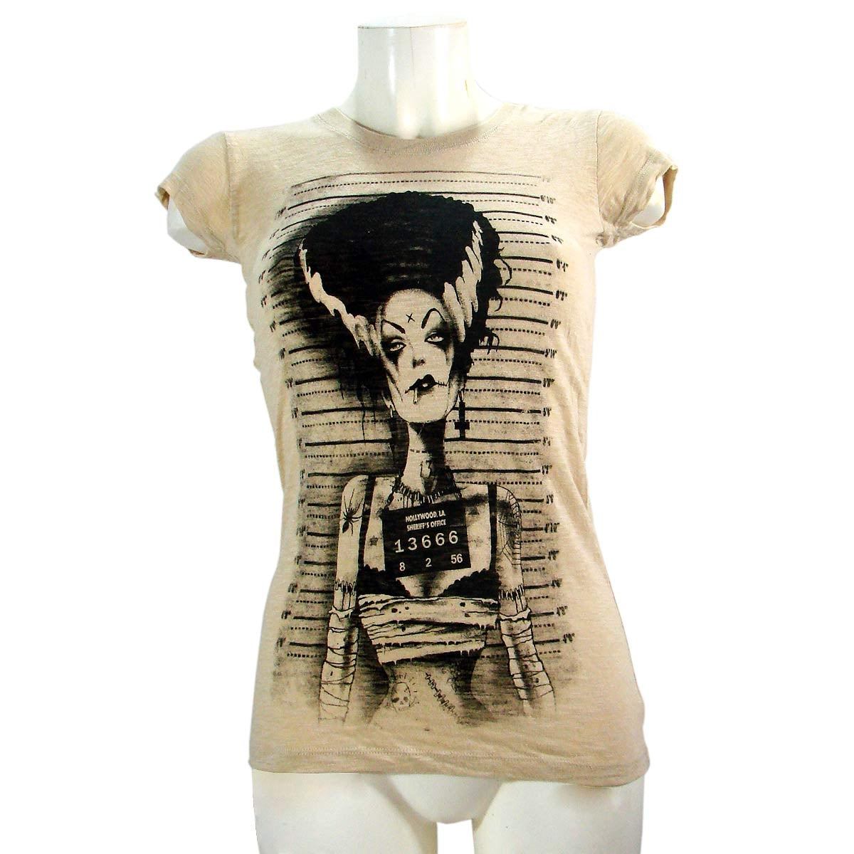 Women's T-shirt Frankenstein Bride Burnout