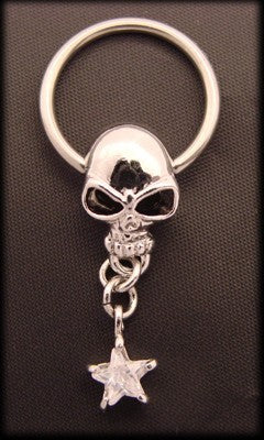 Piercing ring slave skull in surgical steelAnother Way of Life