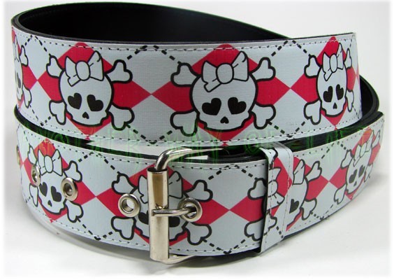 Woman's Gothic Punk Belt With SkullsAnother Way of Life