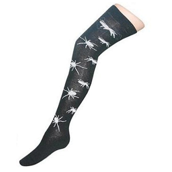 Ladies socks above the knee Socks with spidersAnother Way of Life