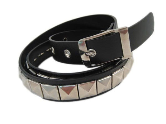 One row gothic punk black studded belt Another Way of Life