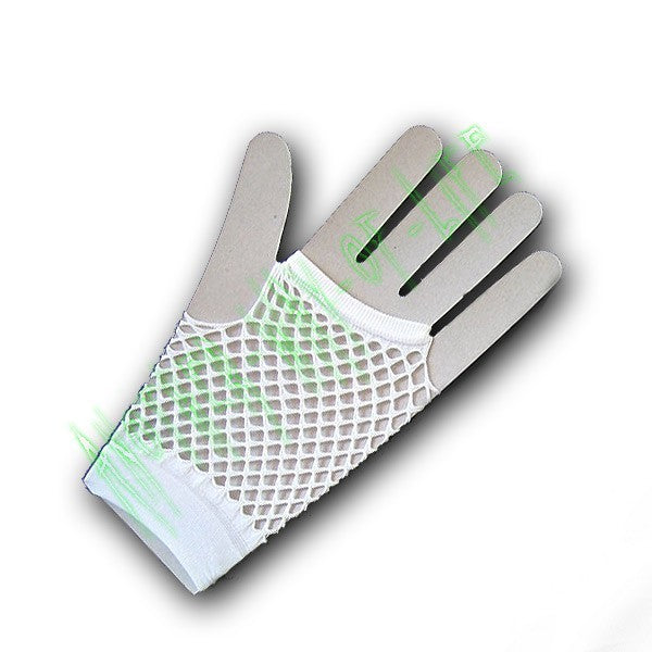 fingerless gloves fishnet white Another Way of Life