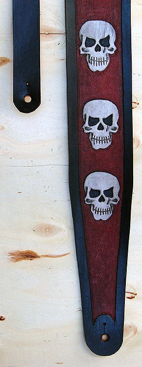 Guitar and bass strap with skulls - Another Way of Life