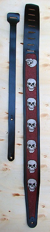 Guitar and bass strap with skulls - Another Way of Life