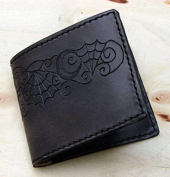 Handcrafted bifold gothic walletAnother Way of Life