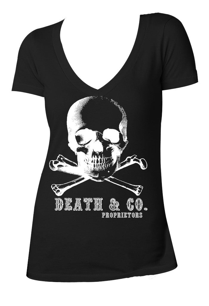 Womens T-Shirt Skull Death & Co.