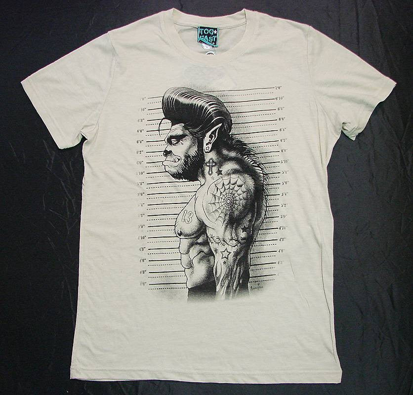 Men's White T-Shirt Wolfman Another Way of Life