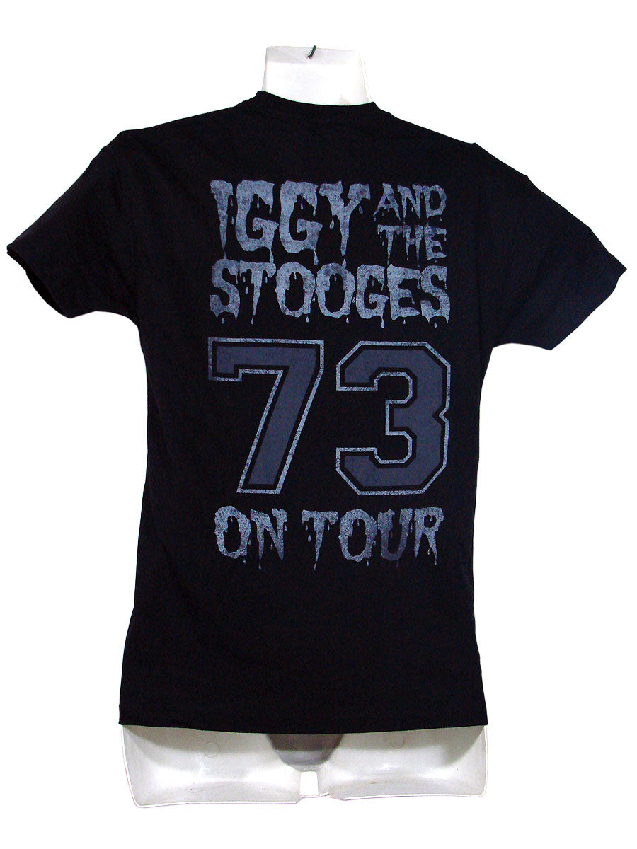 Men's Black T-Shirt Iggy and The Stooges 73 Tour 1