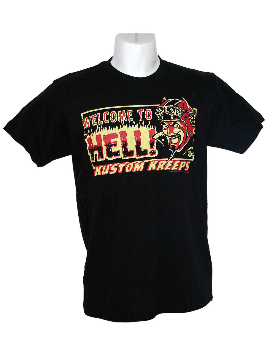 Men's Black T-Shirt Welcome To Hell