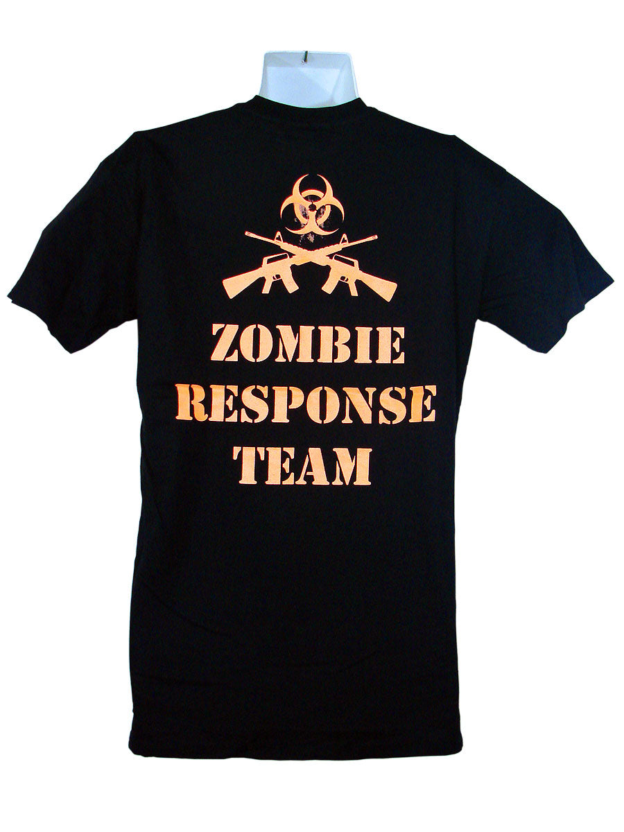 Men's Black T-Shirt Zombie Response Team 1
