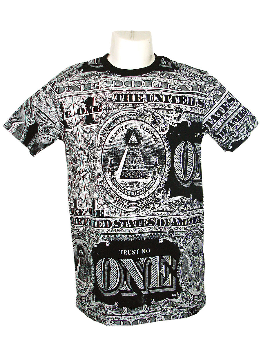 Men's White Dollar T-Shirt
