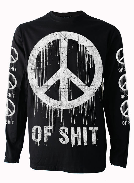 Peace of Shit Mens Long Sleeve T Shirt By DarksiddeAnother Way of Life
