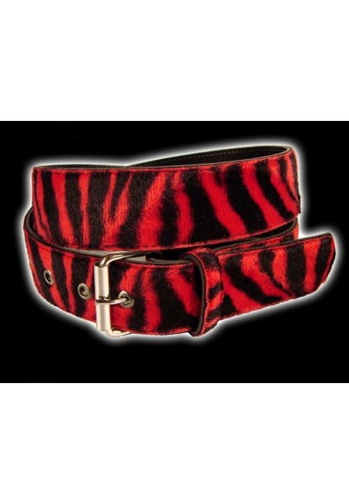 Gothic punk red zebra belt Another Way of Life