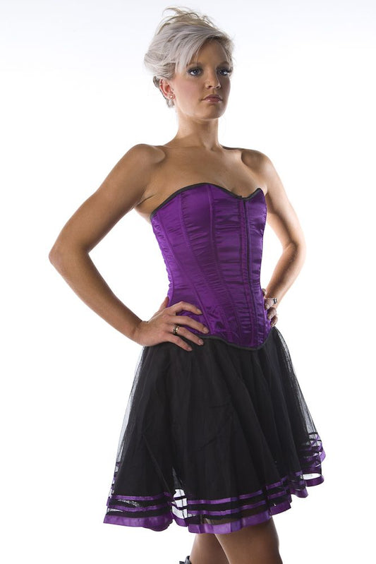 Burleska Devine overbust corset purple satinAnother Way of Life